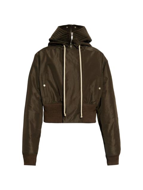 hooded bomber jacket