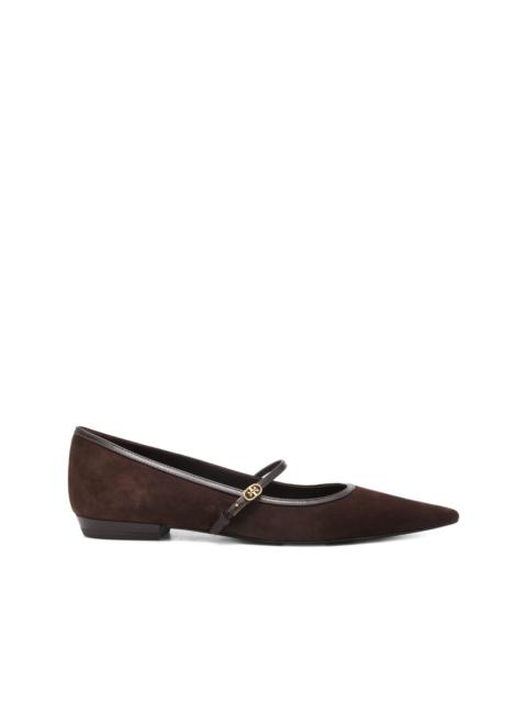 TORY BURCH Double T buckle Mary Jane ballet flats