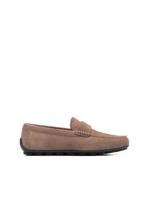 ZEGNA suede penny loafers