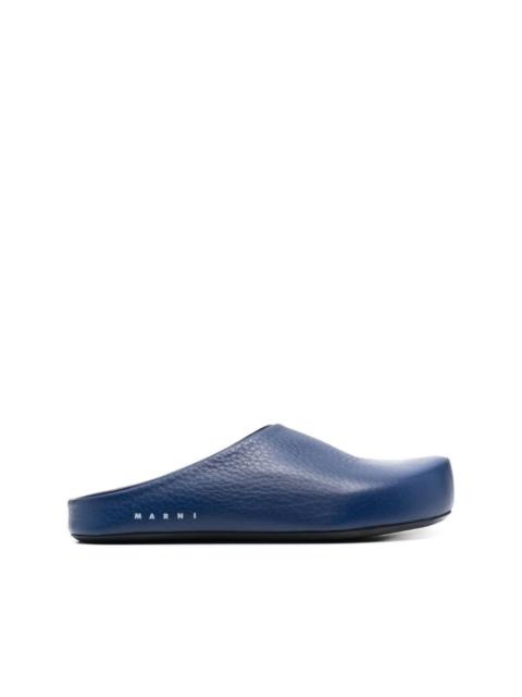 Marni textured-leather slippers