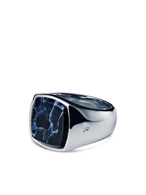 TOM WOOD Pietersite signet ring