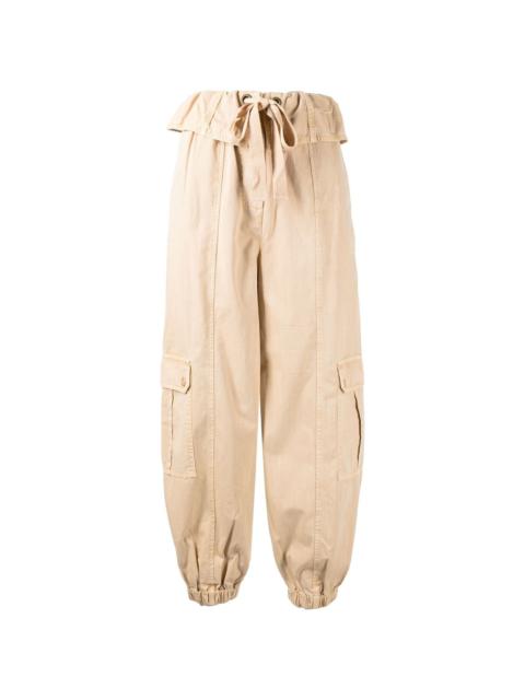 ULLA JOHNSON drawstring-waist cargo trousers