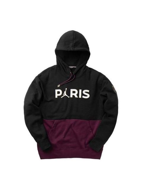 Jordan Air Jordan PSG Paris Saint-Germain Fleece Pullover Hoodie 'Bordeaux' CK9773-010