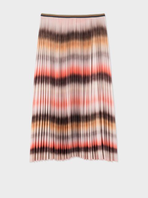 Paul Smith 'Untitled Stripe' Pleated Midi Skirt