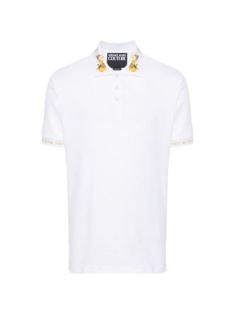 VERSACE JEANS COUTURE Watercolor Couture-print polo shirt