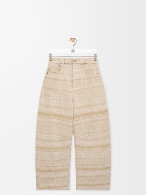 Loewe Barrel Jeans in denim