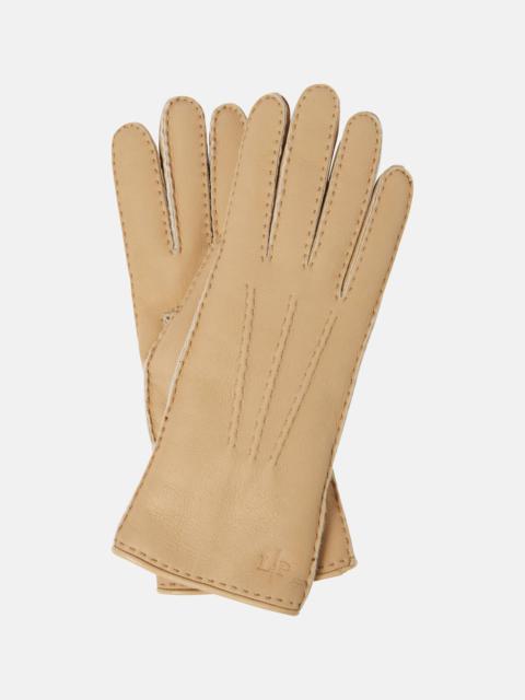 Elide shearling-lined leather gloves