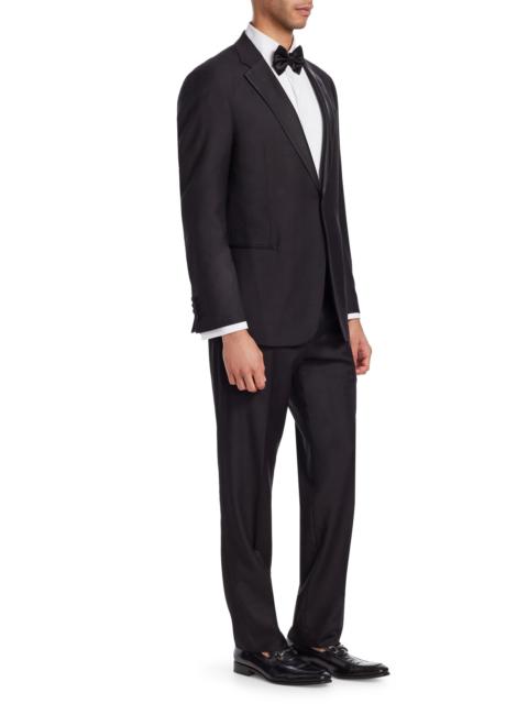 EMPORIO ARMANI Men's G-Line Classic Wool Notch Lapel Tuxedo - Black