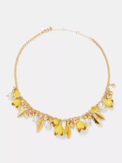 kate spade Golden Bloom Statement Necklace
