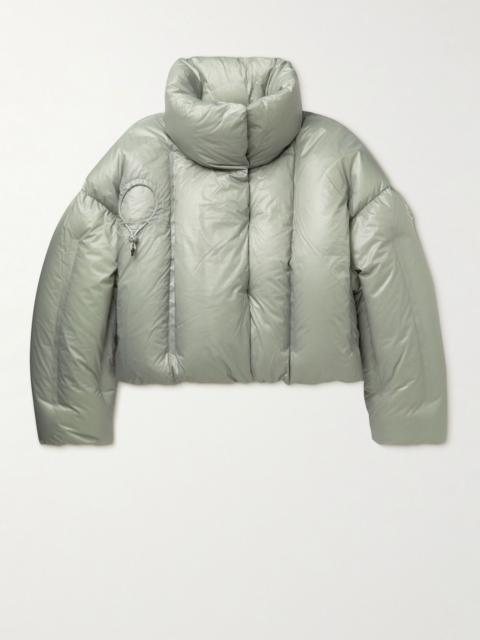 Moncler + Dingyun Zhang Aloby Oversized Quilted Shell Hooded Down Jacket Gray