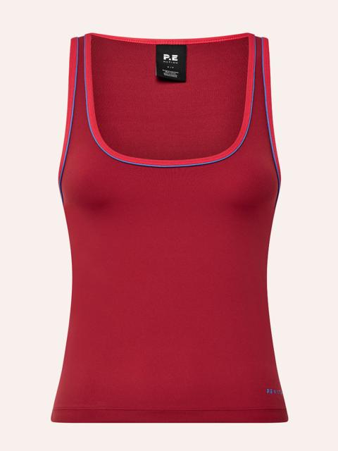 P.E NATION SPECTRUM SCOOP TANK IN CHERRY & STRAWBERRY