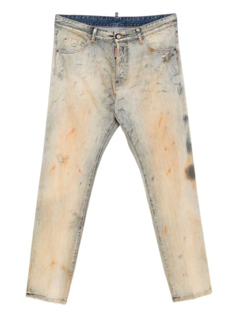 DSQUARED2 Cool Guy faded-effect paint-splatter jeans