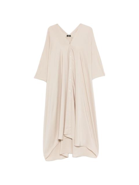 ELEH button V-neck dress
