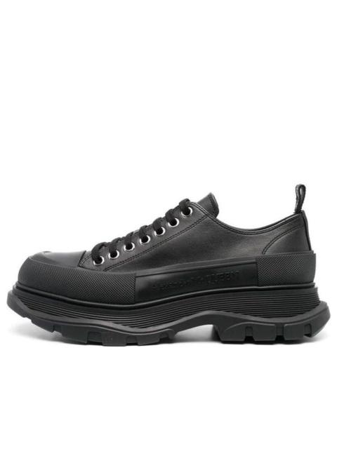 Alexander McQueen Alexander McQueen Tread Slick Canvas Sneakers 'All Black' 705662WHZ621081