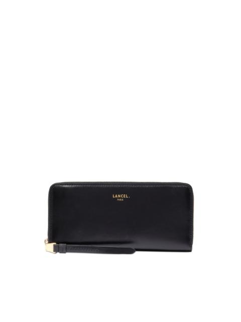 LANCEL zip-around leather wallet