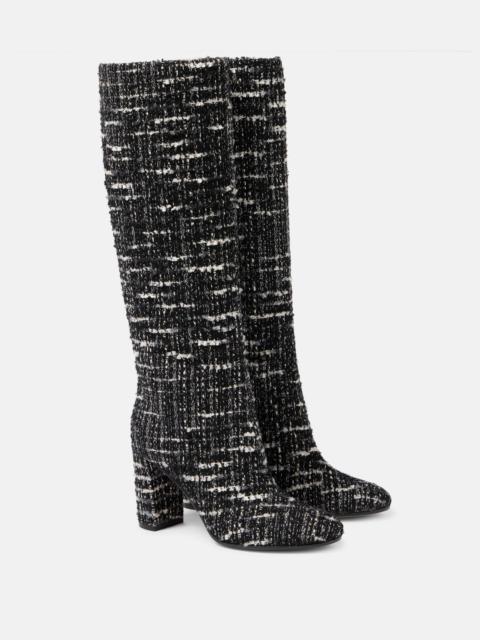 Gianvito Rossi below-the-knee tweed boots