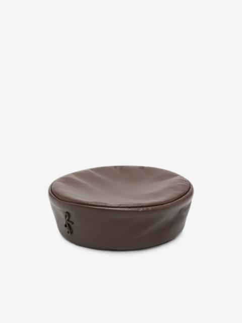 RUSLAN BAGINSKIY leather pillbox hat