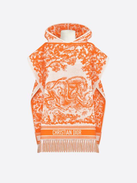 Dior Toile de Jouy Sauvage Hooded Poncho
