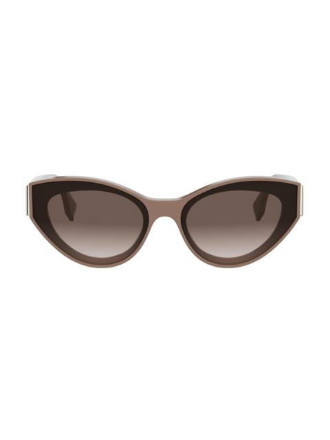 FENDI Women's Fendi First 62MM Cat-Eye Sunglasses - Light Brown Gradient Brown