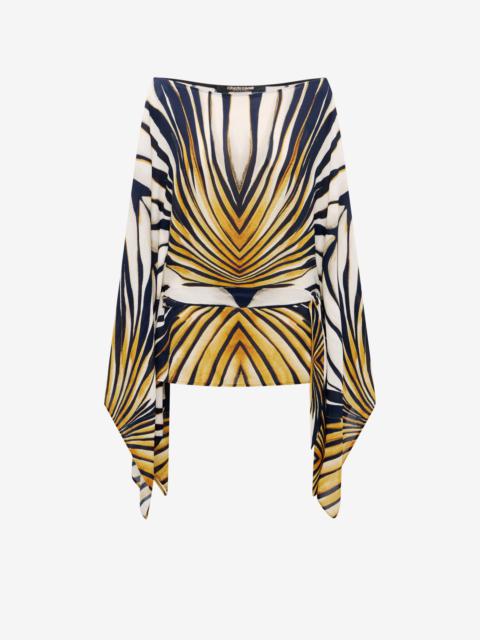 Roberto Cavalli Ray Of Gold Print Kaftan