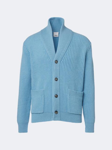 Allude Ribbed-knit wool and cashmere cardigan
