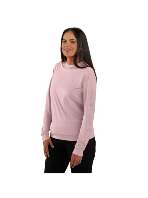 Carhartt Women's Force Sun Defender™ Relaxed LS Logo Hoodie