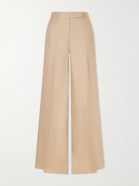 Max Mara Big Linen Wide-leg Pants