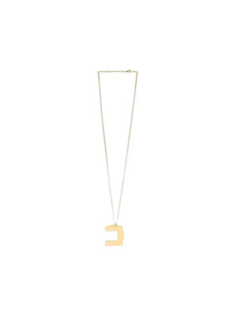 ELISABETTA FRANCHI logo-charm curb-chain necklace