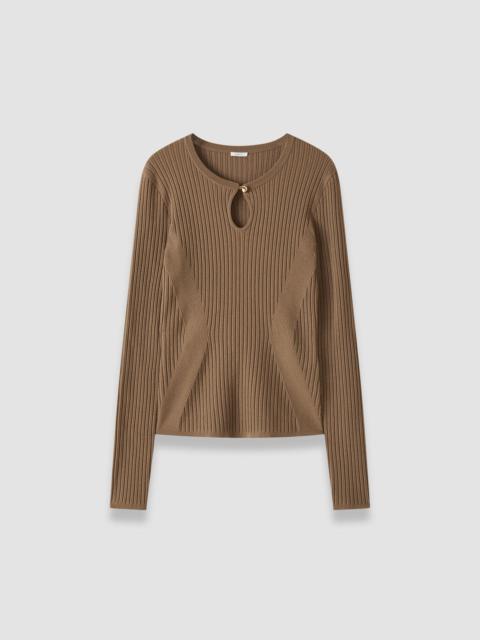 JOSEPH Luz Merino Wool Rib Top