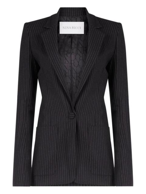 NINA RICCI pinstriped-pattern wool blazer