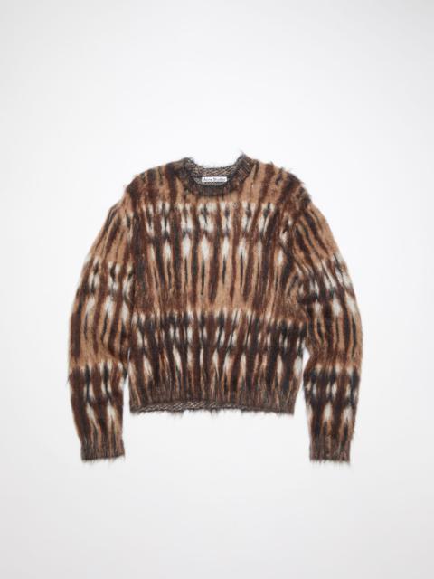 Acne Studios Brushed jacquard jumper - Brown/multi