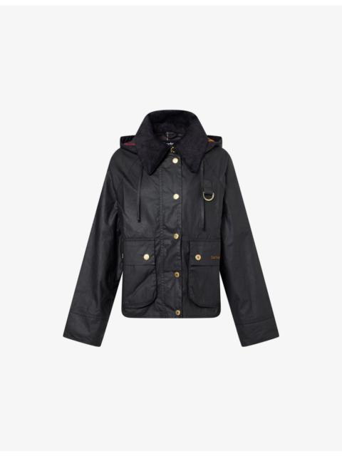 Reighton Hooded Waxed-Cotton Jacket