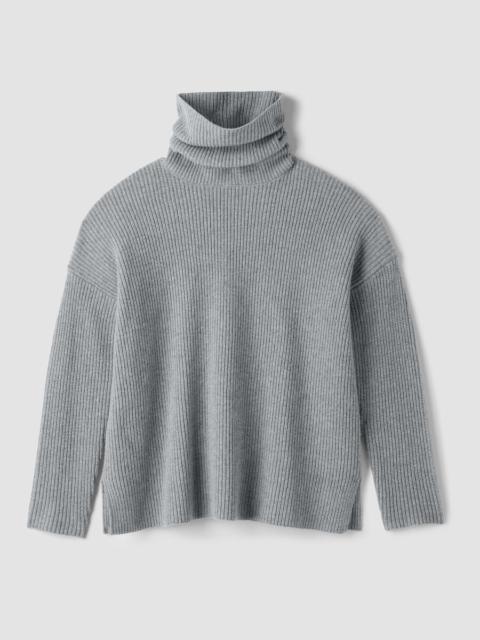 EILEEN FISHER Recycled Wool Cashmere Turtleneck Top