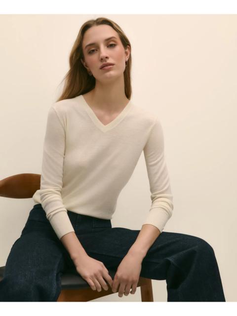 Brooks Brothers Ultimate Merino Wool V-Neck Sweater