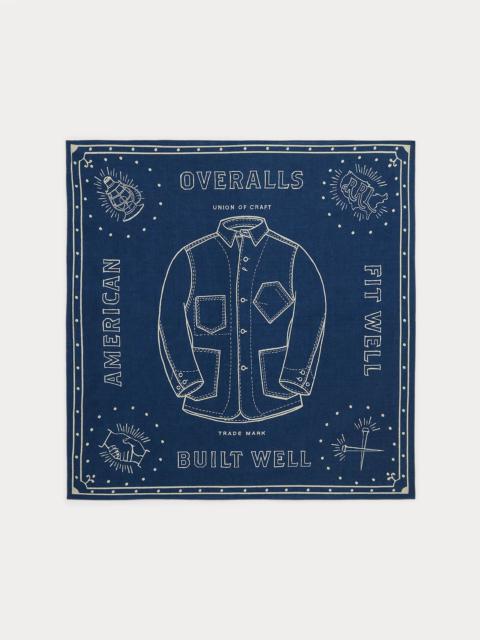 RRL by Ralph Lauren Indigo Cotton Graphic Bandanna