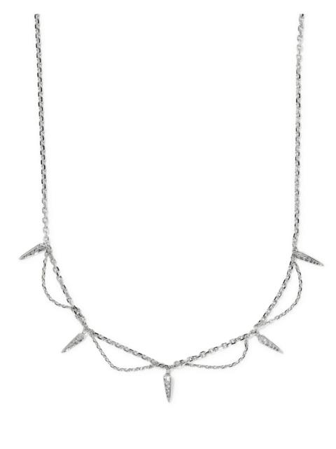 KENDRA SCOTT Fate Silver Strand Necklace