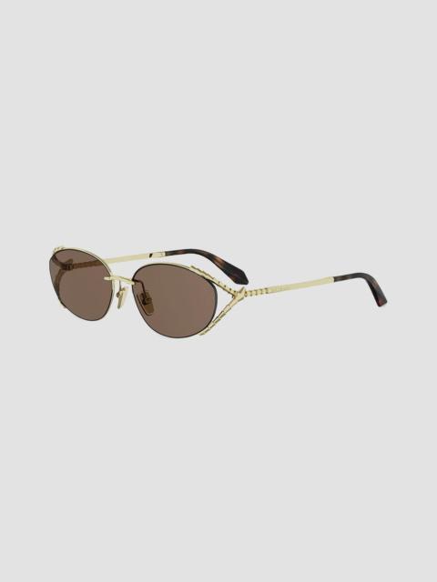 BVLGARI Women's Serpenti Viper 53MM Oval Sunglasses - Gold Brown