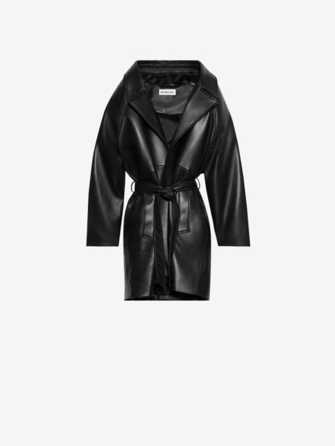 BALENCIAGA Pyramid Shoulder Wrap Jacket