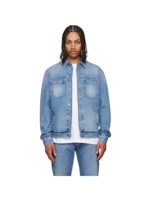 Off-White Blue Half Arrow Denim Skate Jacket