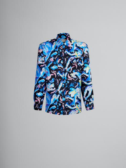 Marni SILK SHIRT WITH LUCIFERI PRINT