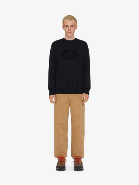 SWEATER IN WOOL WITH GIVENCHY MEDALLION