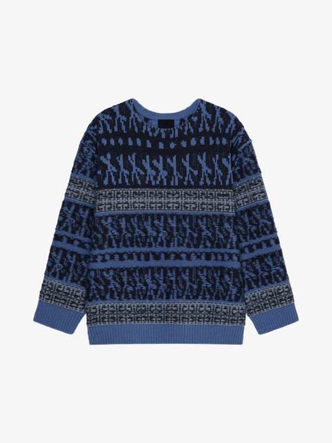 Givenchy SWEATER IN WOOL WITH PATCHWORK EFFECT