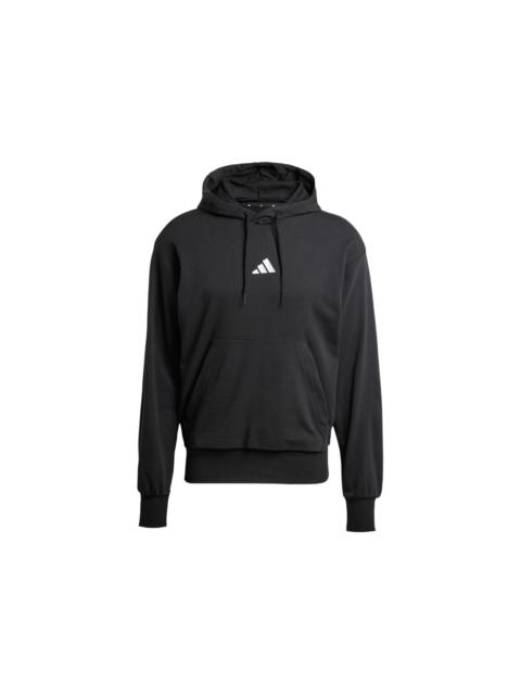 adidas adidas Essentials Feelcozy French Terry Hoodie Black/White