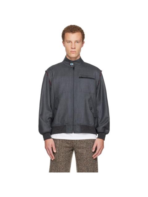 UNDERCOVER Gray UC2E4211 Bomber Jacket