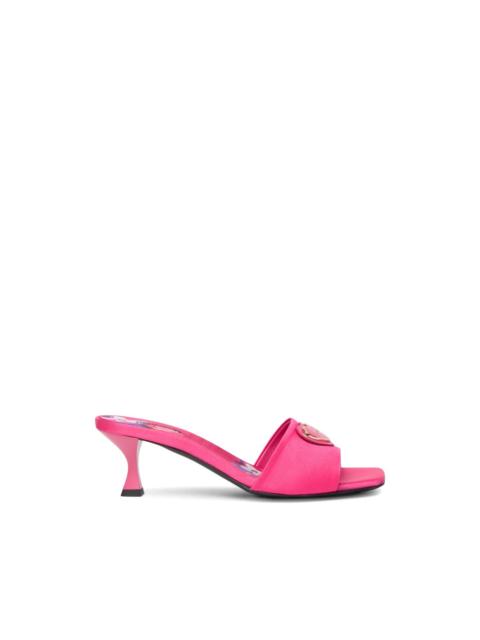 Moschino heart leather sandals
