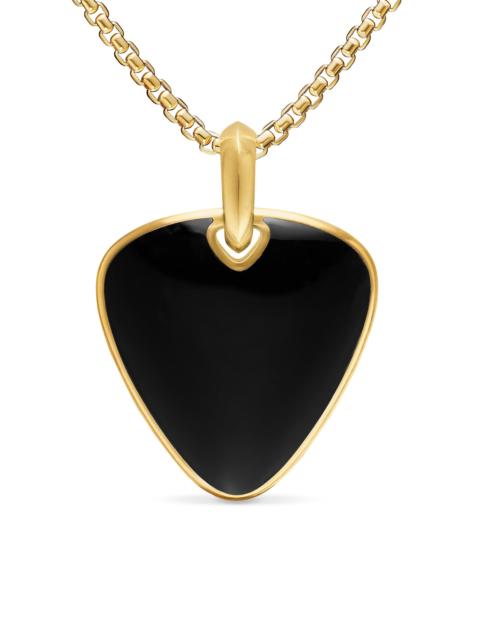 DAVID YURMAN Men's Streamline Pick Amulet in 18K Yellow Gold - Black Onyx
