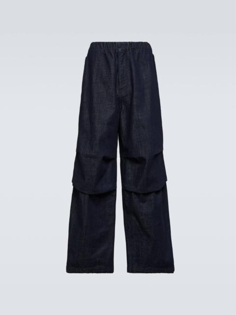 Jil Sander Draped denim pants