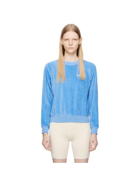 Sporty & Rich Blue Raglan Sweater