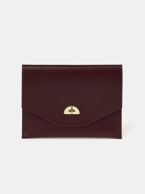 Cambridge Satchel The Twist Lock Pouch - Oxblood Celtic Grain