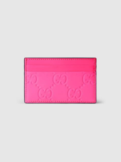 GG rubber-effect card case